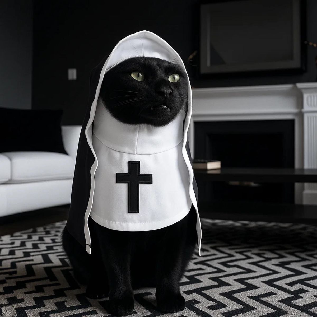HolyPaws™ Haunted Nun Costume
